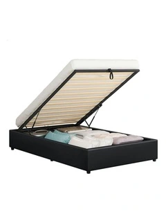Single Size Barlow Gas Lift Bed Frame in Black