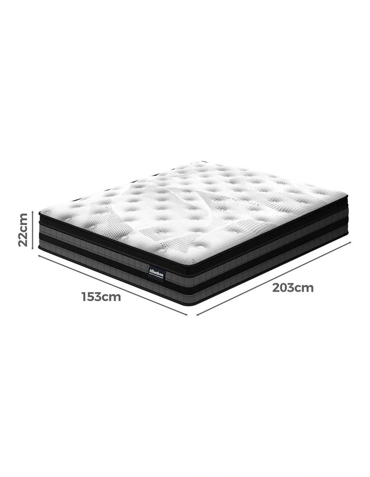 Bonnell Spring Euro Top Memory Foam Mattress Queen 22cm in Multi image 6