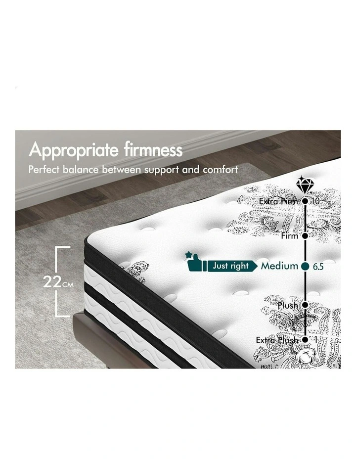 Bonnell Spring Mattress King 22cm in Multi image 3