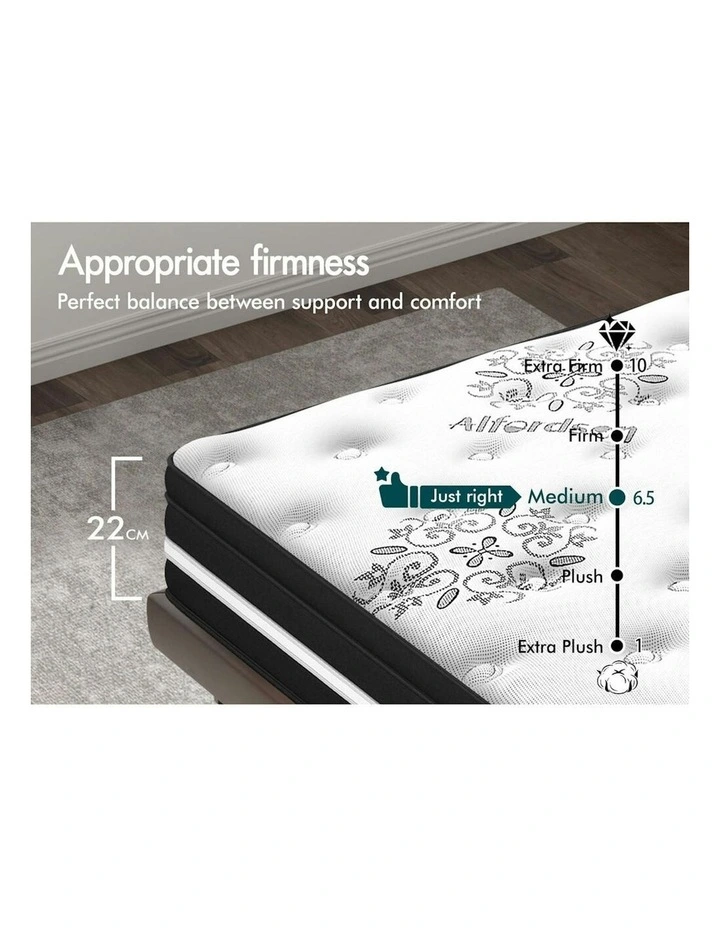 Bonnell Spring Mattress Double 22cm in Multi image 3