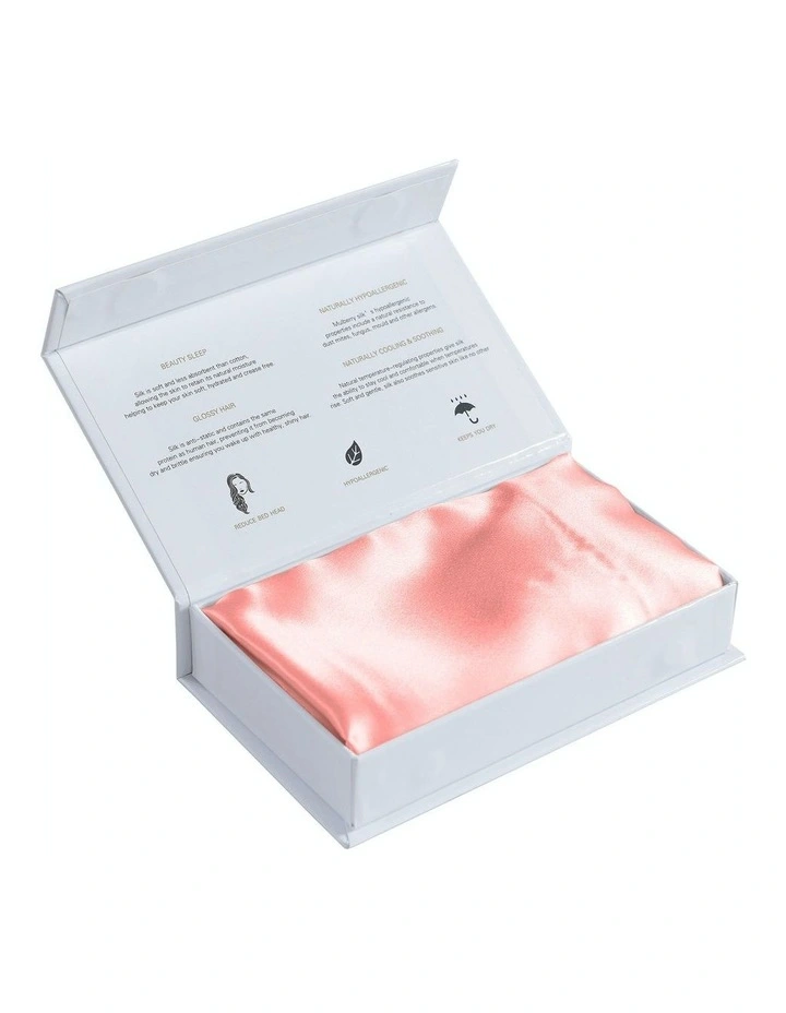 Mulberry Soft Silk Hypoallergenic Pillowcase Twin Pack  51x76cm in Blush image 2