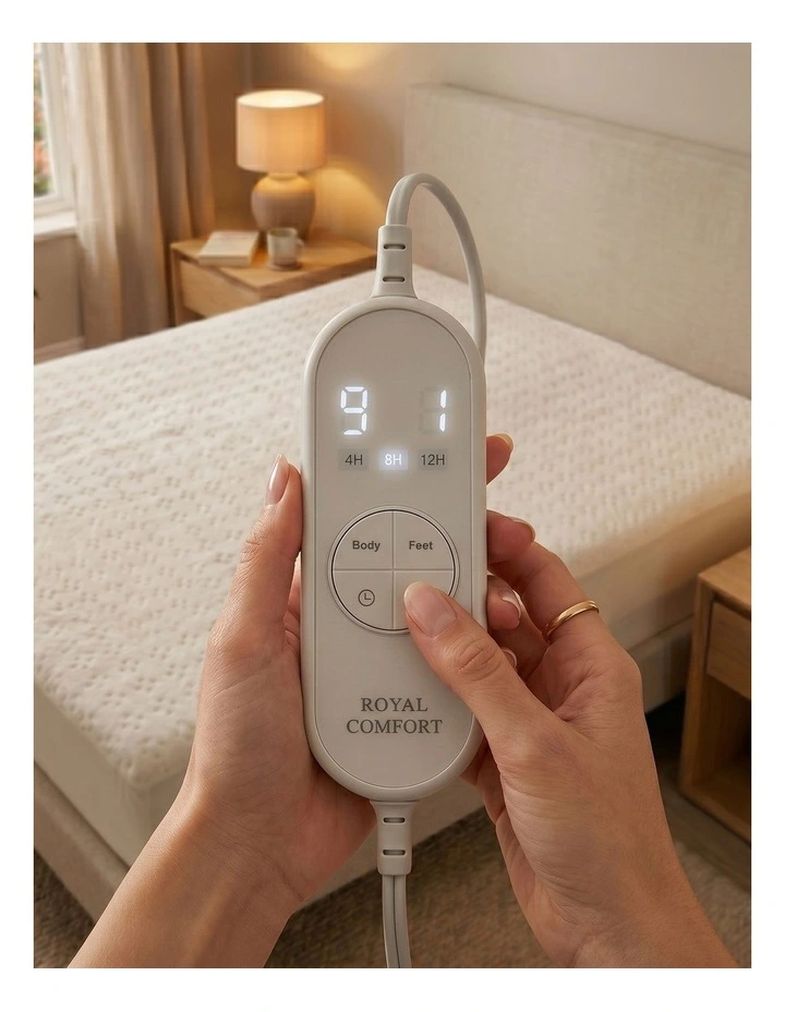 Thermolux Elite Electric Blanket Multi Zone Queen in White image 3