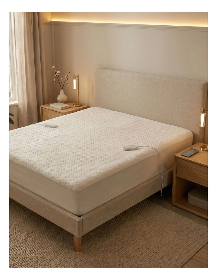 Thermolux Elite Electric Blanket Multi Zone Queen in White image 4