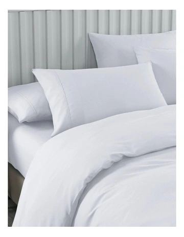 2000 Thread Count Bamboo Cooling Double 6 piece Sheet & Quilt Cover Set in White