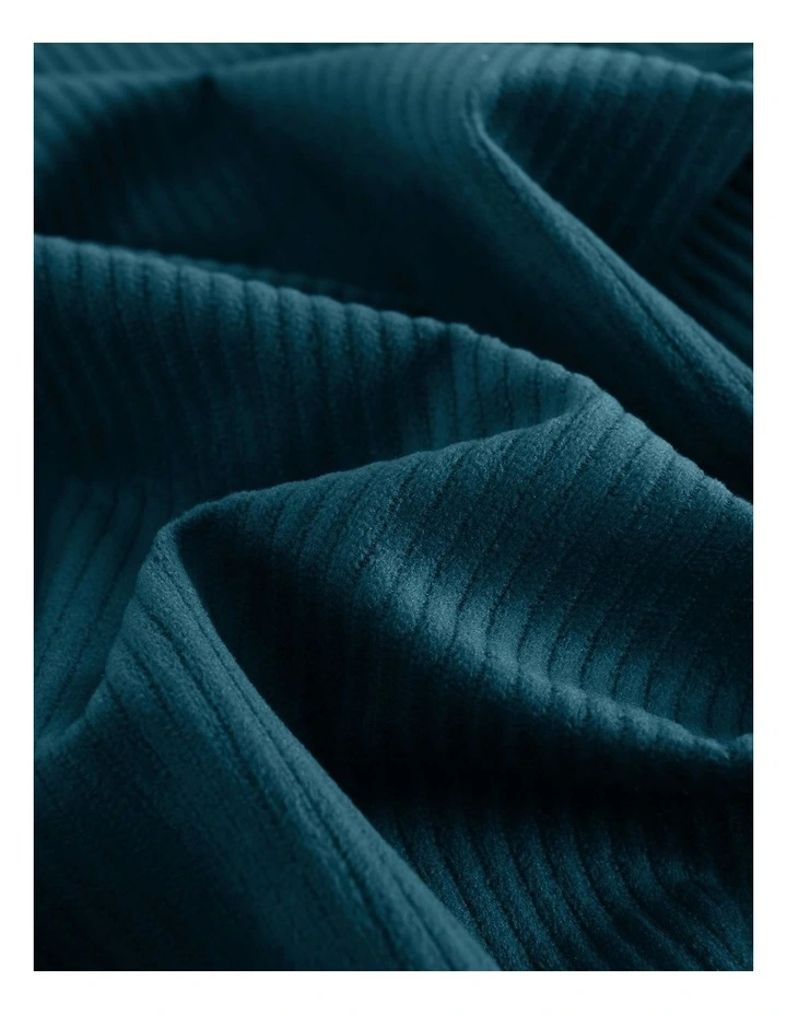 Velvet Corduroy Quilt Cover Set in Green image 2