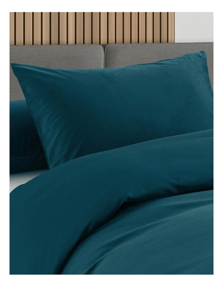 Velvet Corduroy Quilt Cover Set in Green image 5