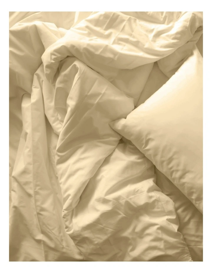 1000 Thread Count Bamboo Blended Queen Quilt Cover Set in Oatmeal image 4