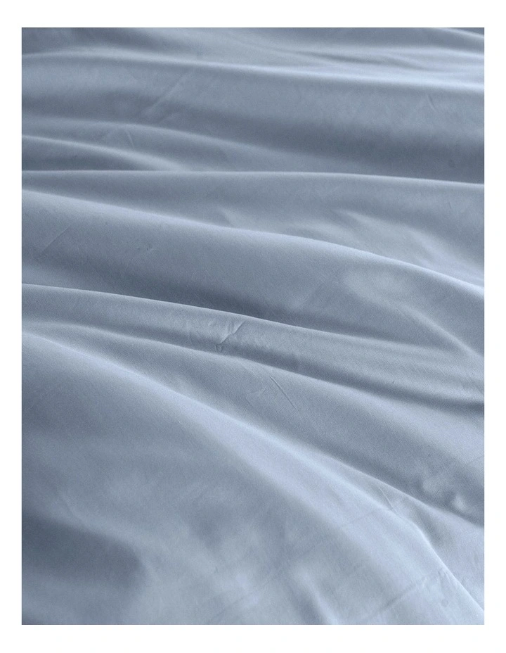Balmain 1000TC Bamboo Cotton Quilt Cover Set in Mid Blue image 3