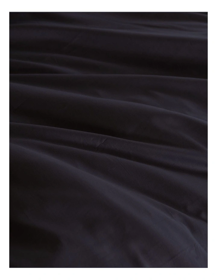 Balmain 1000 Thread Count Bamboo Cotton Quilt Cover Set in Charcoal image 3