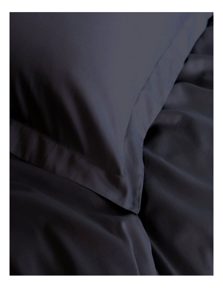 Balmain 1000 Thread Count Bamboo Cotton Quilt Cover Set in Charcoal image 4