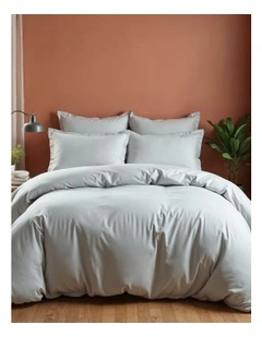 Balmain 1000TC Bamboo Cotton Quilt Cover Queen Set in Grey