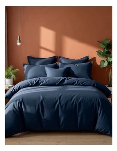 Balmain Bamboo Cotton Quilt Cover Set 1000Tc in Royal Blue