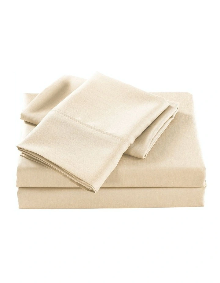 Bamboo Cooling Sheet Set Thread Count 2000 in Oatmeal image 4