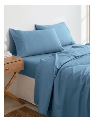 3000TC Bamboo Cooling Queen Sheet Set in Denim