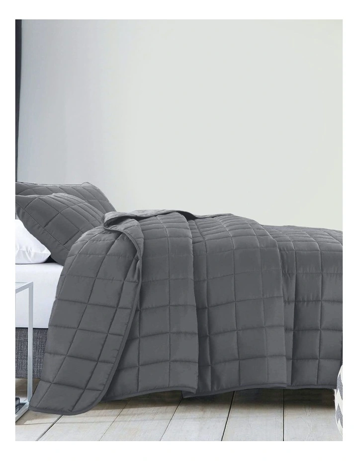 King Coverlet Set 3 Piece in Charcoal image 5