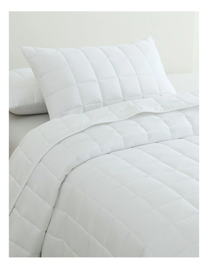 King Coverlet Set 3 Peice in White image 4