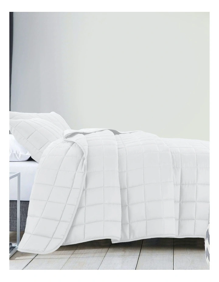 King Coverlet Set 3 Peice in White image 5