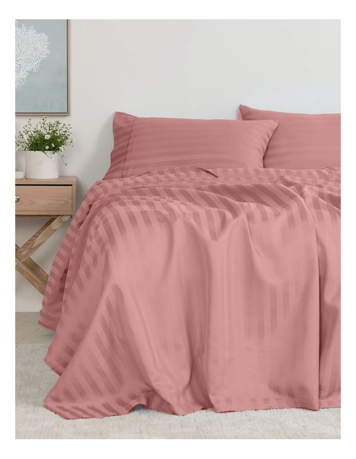Kensington 1200TC Striped Hotel Grade Sheet Set in Desert image 2