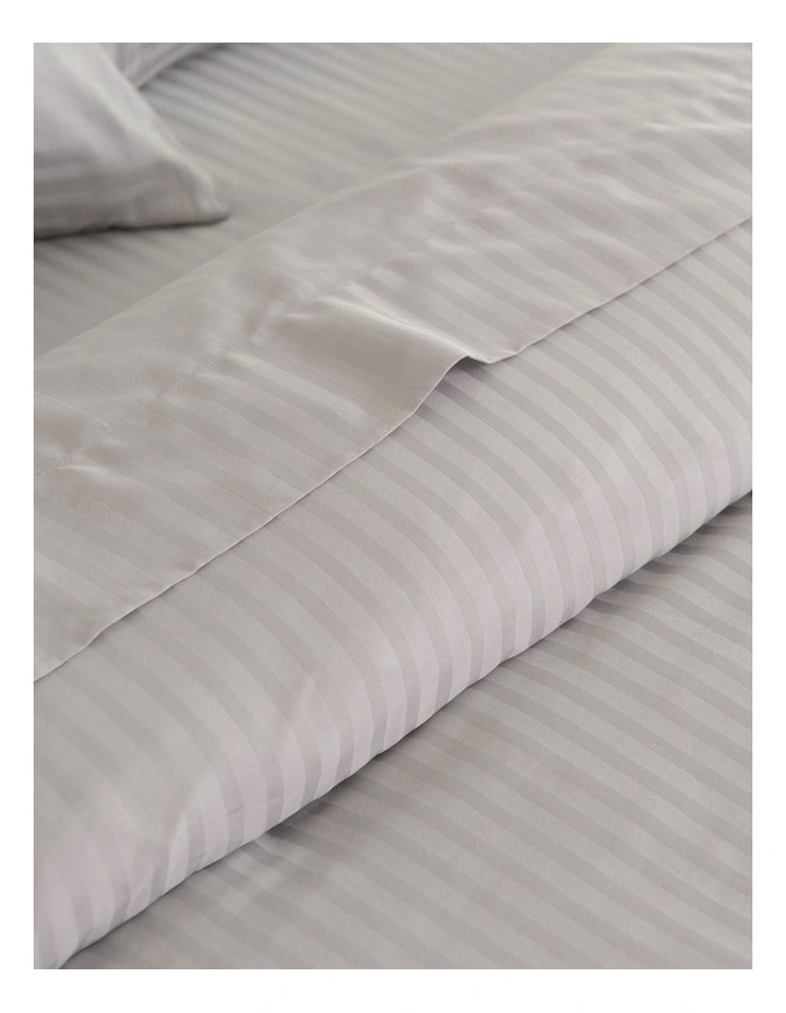 Kensington 1200TC Cotton Super King Sheet Set in Grey image 3