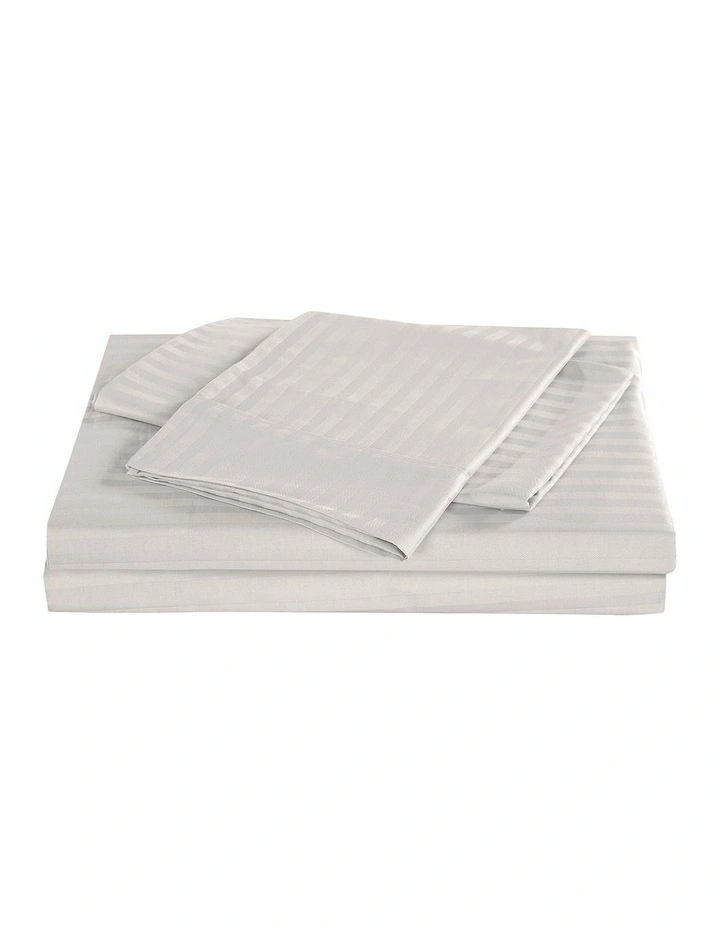 Kensington 1200TC Cotton Super King Sheet Set in Grey image 5