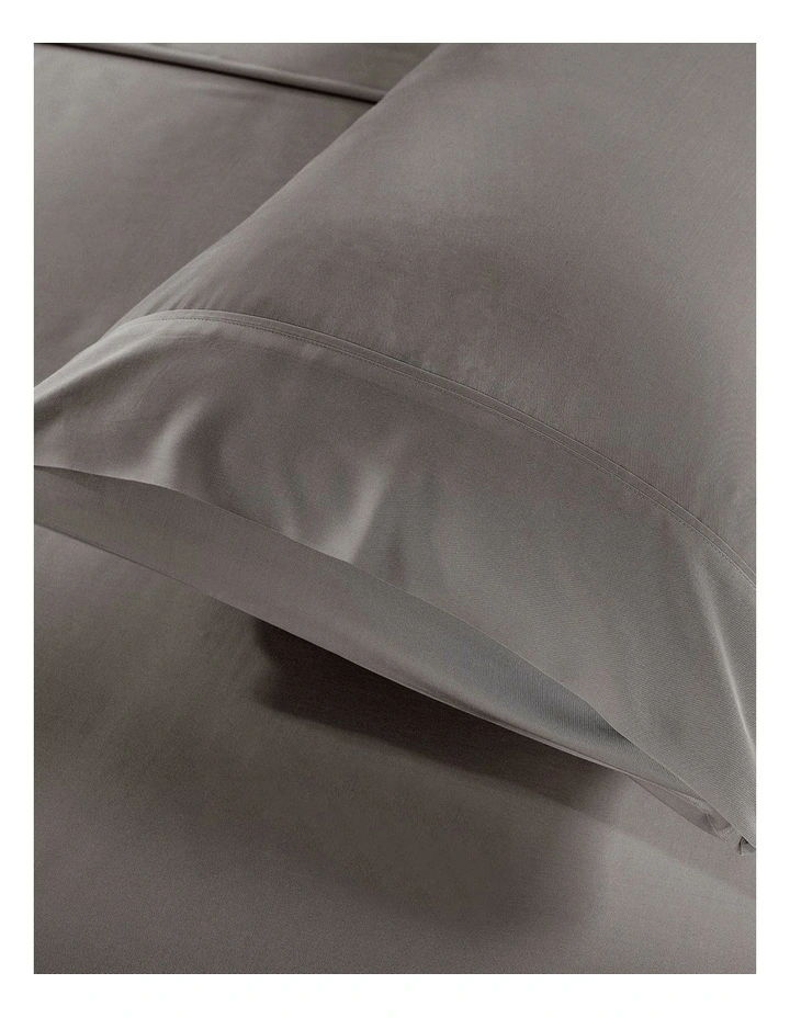 Natural Bamboo 1000TC Double Sheet Set in Charcoal image 3