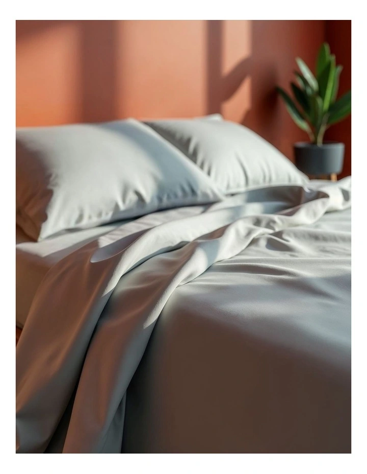 Balmain 1000TC Cotton Sheet Sheet Set in Grey image 2