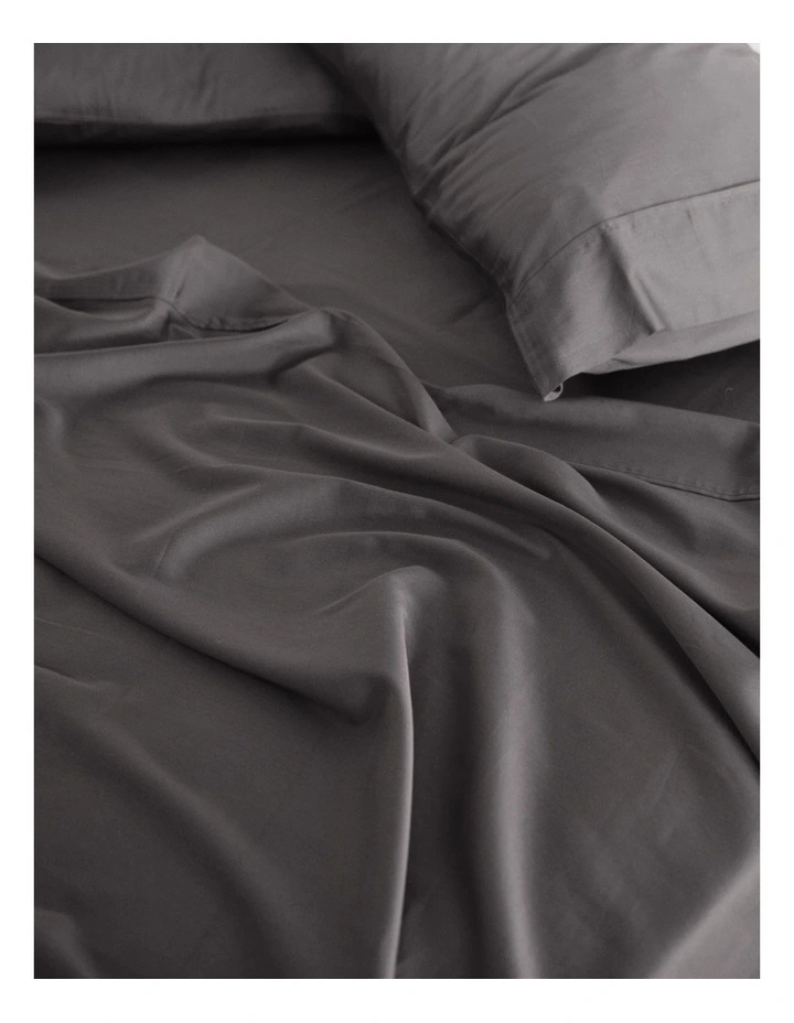 Balmain 1000TC Bamboo Cotton Sheet Set in Pewter image 3