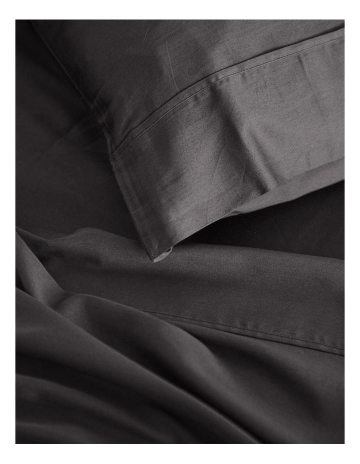 Balmain 1000TC Bamboo Cotton Sheet Set in Pewter image 4