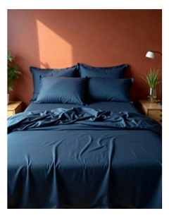 Balmain 1000TC Bamboo Cotton Sheet Set in Royal Blue