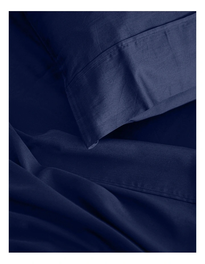 Balmain 1000TC Bamboo Cotton Sheet Set in Royal Blue image 4