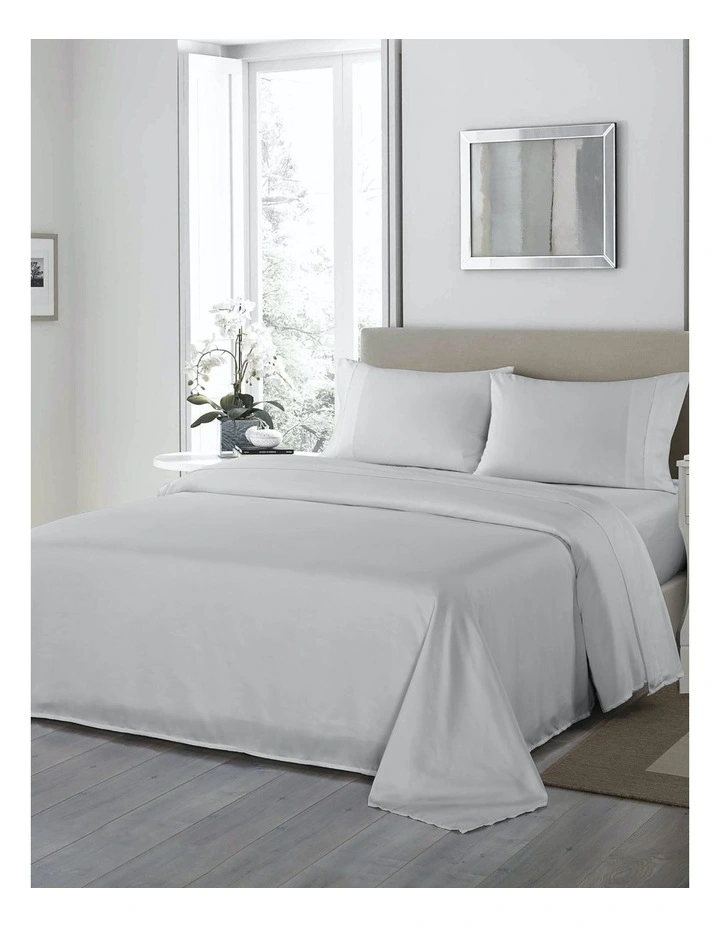1200TC Ultrasoft 4 Piece Sheet Set in Silver image 1