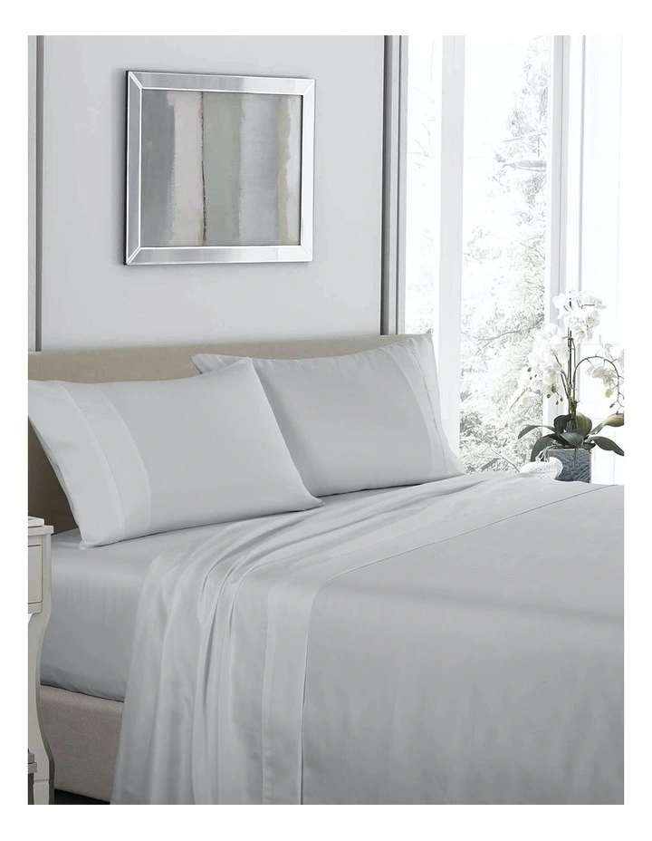 1200TC Ultrasoft 4 Piece Sheet Set in Silver image 2