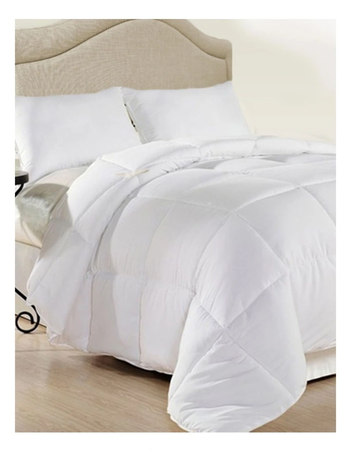 Plush Duck Feather Down 500GSM Quilt in White image 1