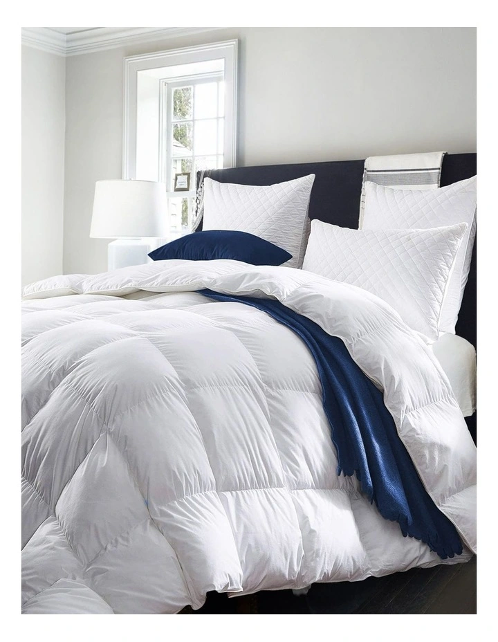Royal Comfort 50 Goose Feather 50 Down 500GSM Quilt In White MYER