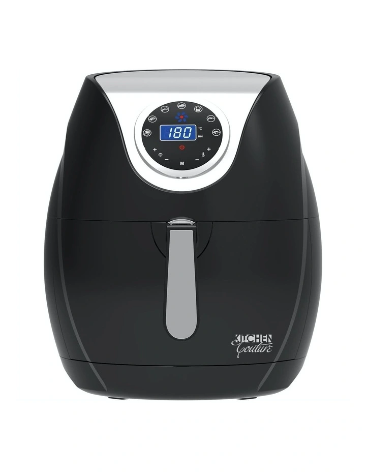 LED Display Low Fat Healthy Oil Free Digital Air Fryer 7L in Black image 1