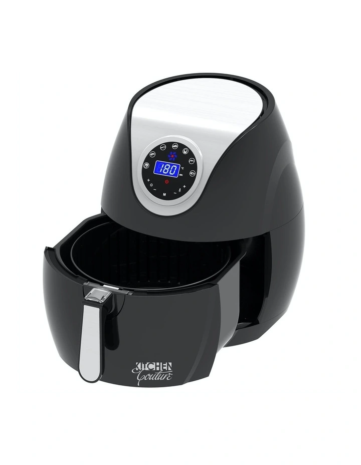 LED Display Low Fat Healthy Oil Free Digital Air Fryer 7L in Black image 3