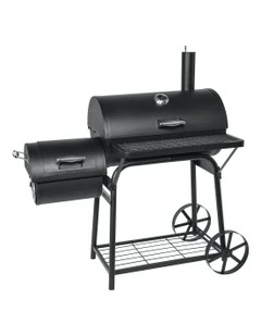 Havana Outdoor 2-In-1 BBQ Smoker Grill in Charcoal