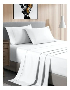 Original Bamboo Blend 2000 Thread Count Sheet Set 6 Pack in White