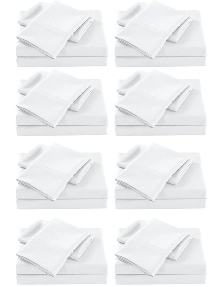 Original Bamboo Blend 2000 Thread Count Sheet Set 8 Pack in White image 2