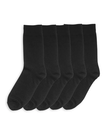 Business Crew Socks 40 Pack in Black
