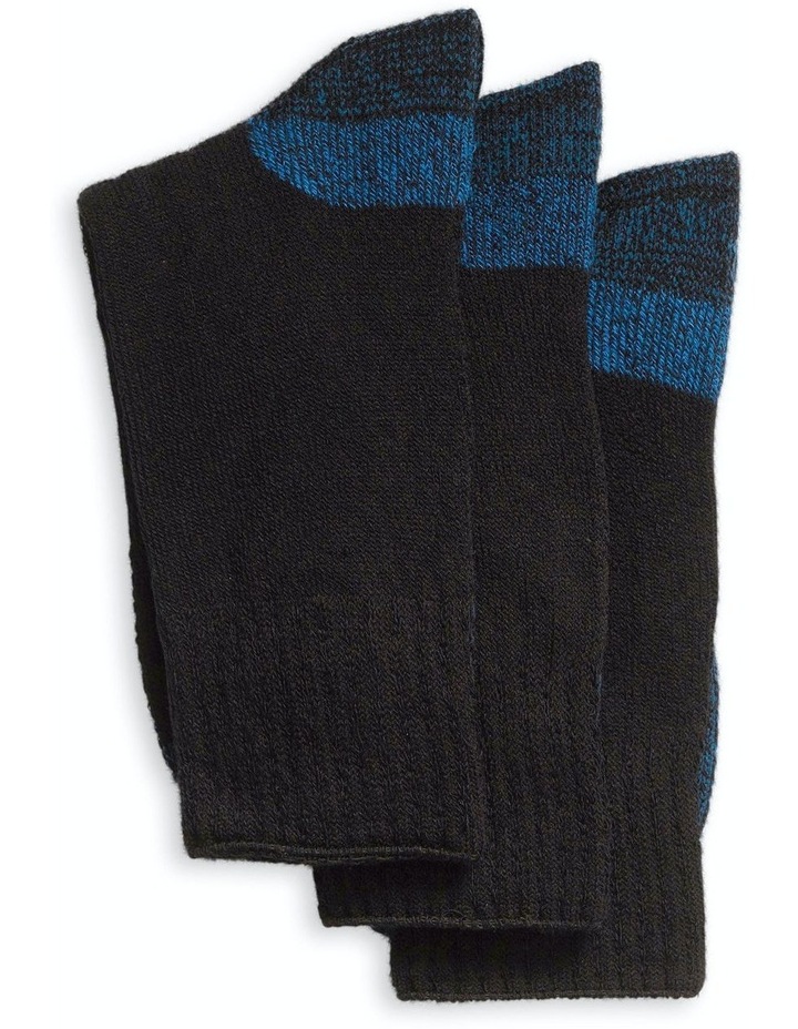 Workwear Crew Bamboo Socks 12 Pack in Black