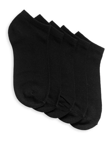 Essential Liner Socks 40 Pack in Black