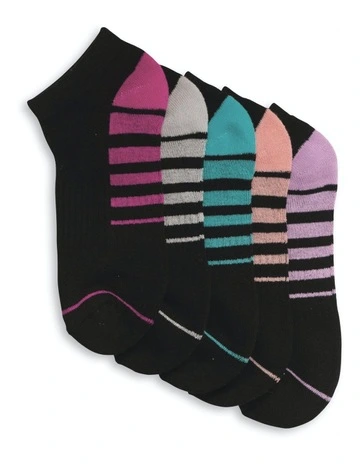 Sports Low Cut Socks 20 Pack in Black