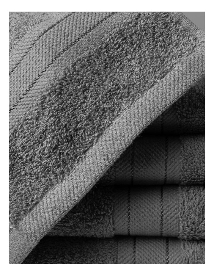 Mirage Cotton 14 Piece Towel Set in Granite image 6