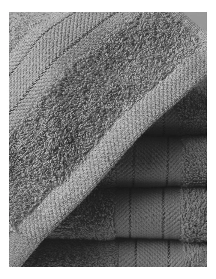 Royal Comfort Mirage 14 Piece Towel Set in Light Grey image 4