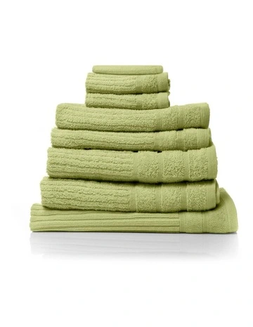 Royal Comfort Eden Cotton Towel Pack 600GSM 8 Piece in Spearmint