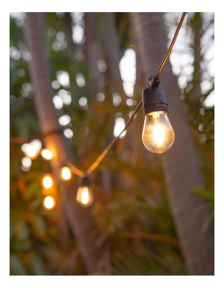 LumiFx 10 Bulb Outdoor Festoon 8 Lights Effects 10M in Warm White image 2