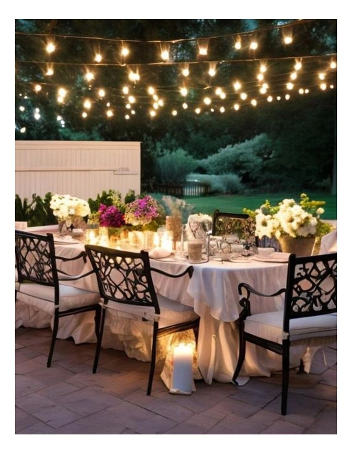 LumiFx 10 Bulb Outdoor Festoon 8 Lights Effects 10M in Warm White image 5