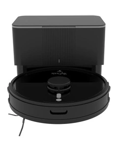MyGenie Turbo Glide Self Cleaning Robot Vacuum in Black