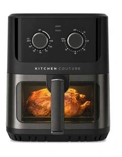 Compact Digital Air Fryer 6.5 Litre in Black